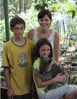 Holding a koala