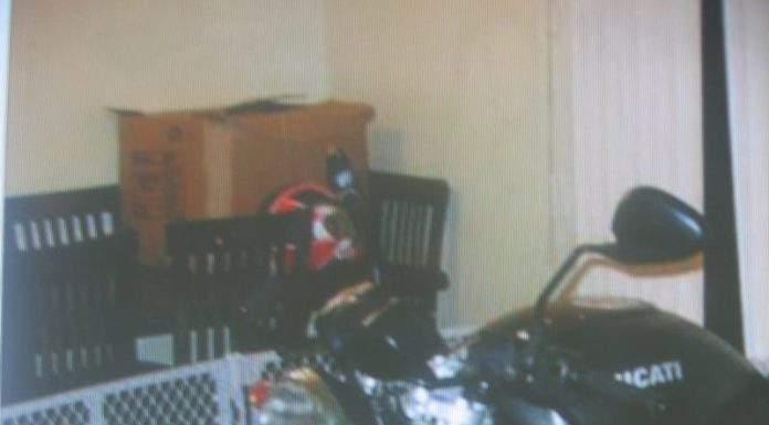 PCSing with a motorcycle.