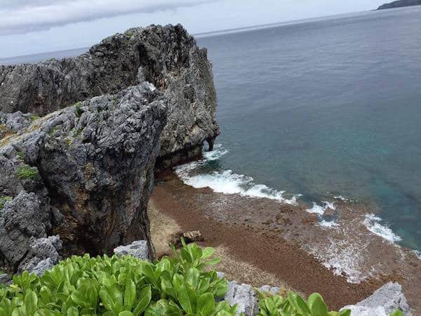 A view overlooking the shoreline from Cape Hedo