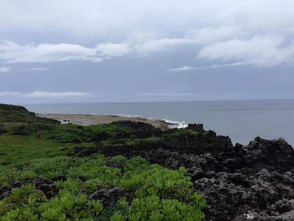 A view overlooking the cliffs at Cape Hedo