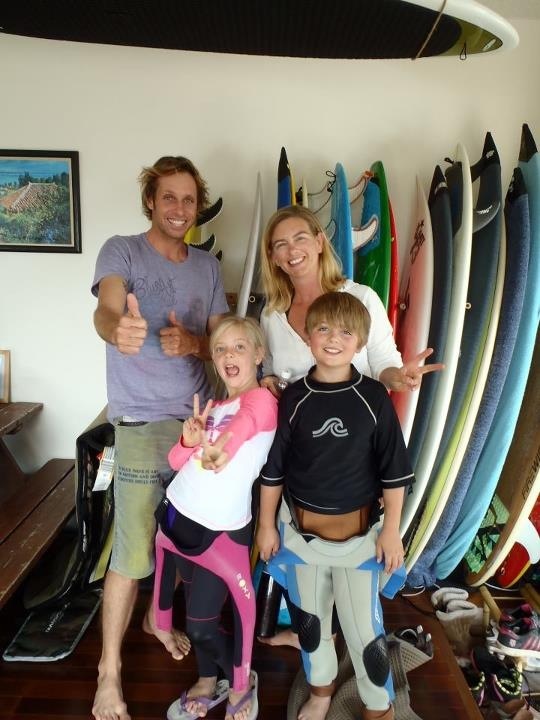Happy Surfing Family