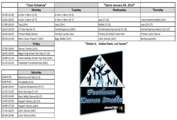 Footloose Schedule 2013 | Okinawa Hai