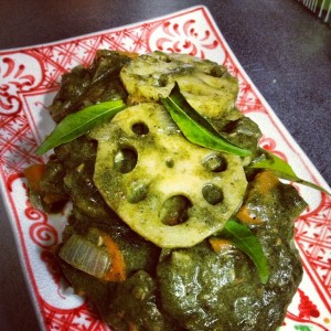 Okinawan Spinach Curry with Lotus Root l Okinawa Hai!