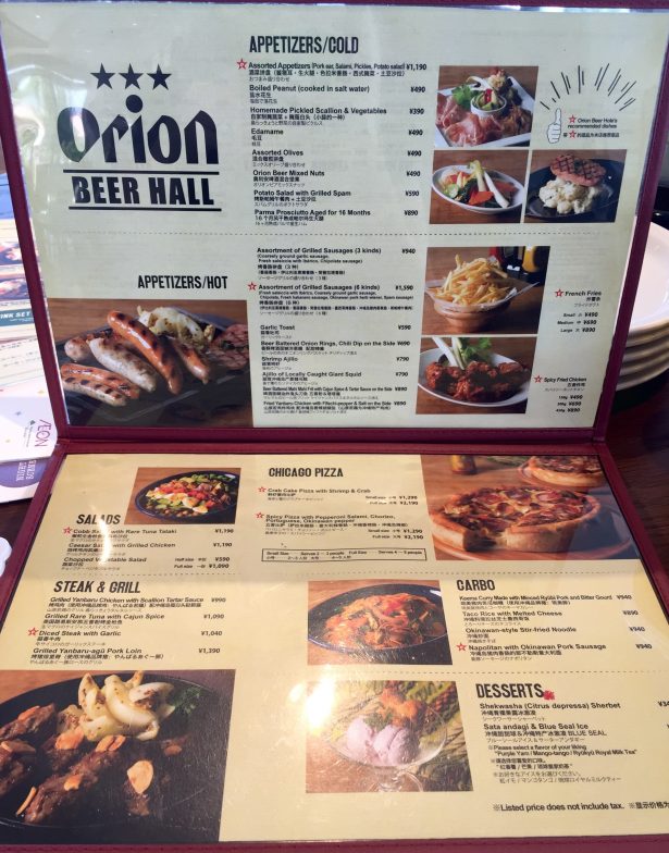 Orion Beer Hall | Okinawa Hai! 