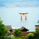 Miyajima-2015,-Mount-Misen,-view-of-the-Floating-Torii-from-the-rail-up-the-mountain-3-WM
