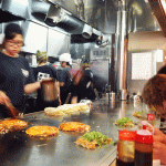 Hiroshima-2015,-Okonomiyaki,-busy-line-chefs-WM