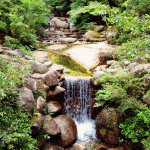 Miyajima-2015,-Mount-Misen,-mountain-creek-and-waterfall-WM