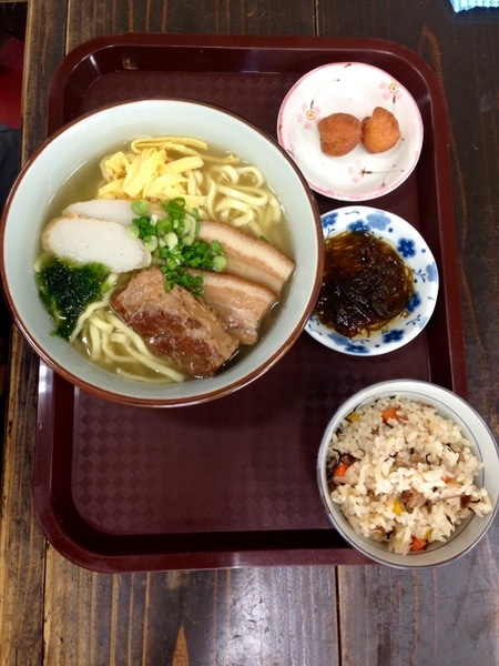 Soba Soup At Onna Station Nakayukui Market