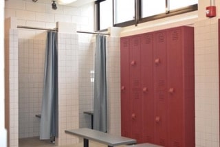 locker room, Torii Station Swimming Pool