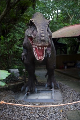 Dinosaur on display at dinopark