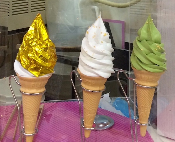 Flavors served at Gold Leafed Ice Cream Shop