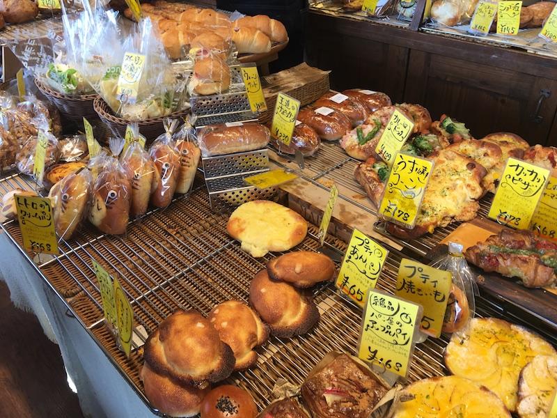 Baked products on sale at Panchori na, Okinawa